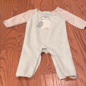 Baby Gap sweater owl onesie
